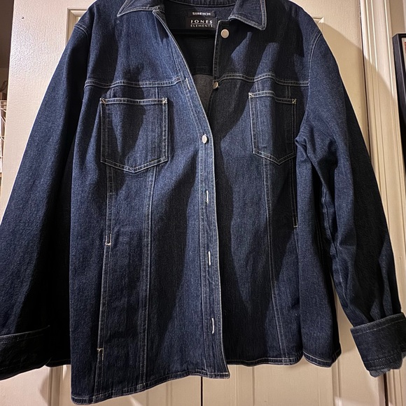 Jones New York Stretch Denim Jacket - Picture 2 of 3
